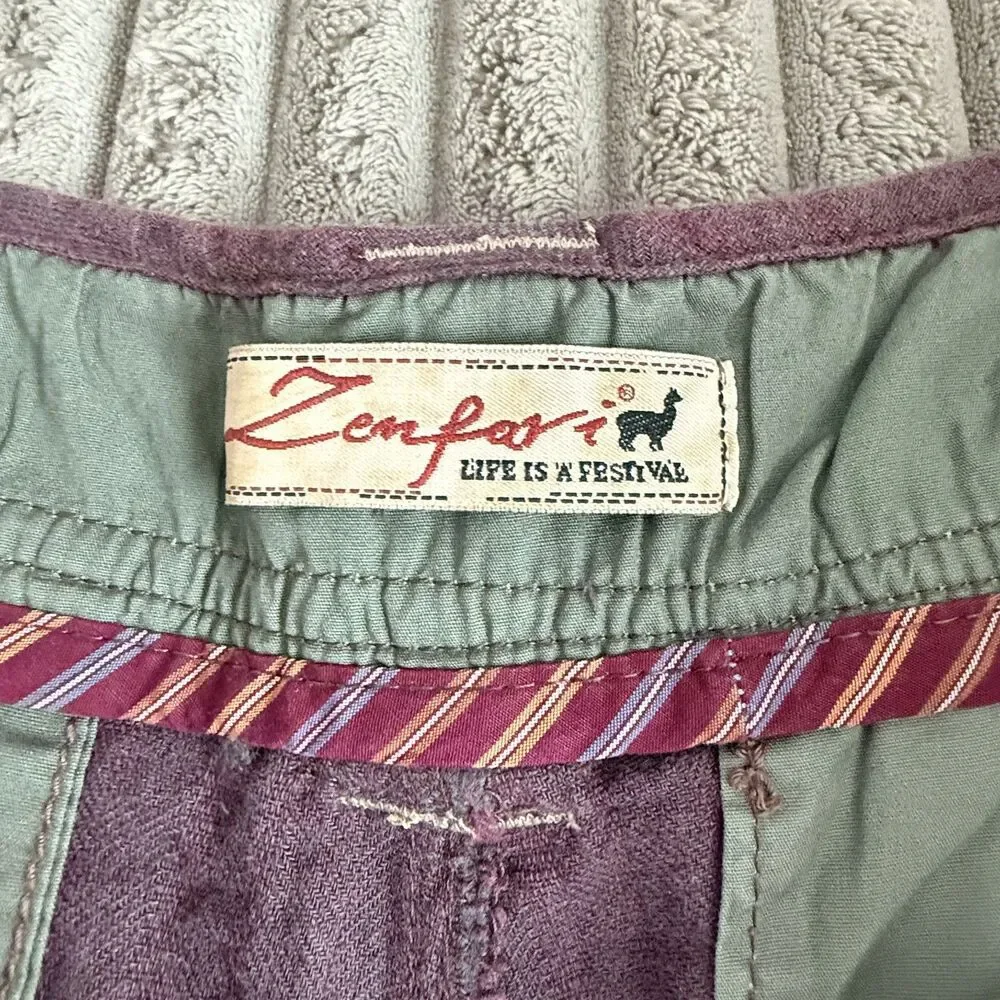 Zenfari Bayan Tree Burgundy Linen Blend Shorts Button Fly NWT Men 38 MSRP $99